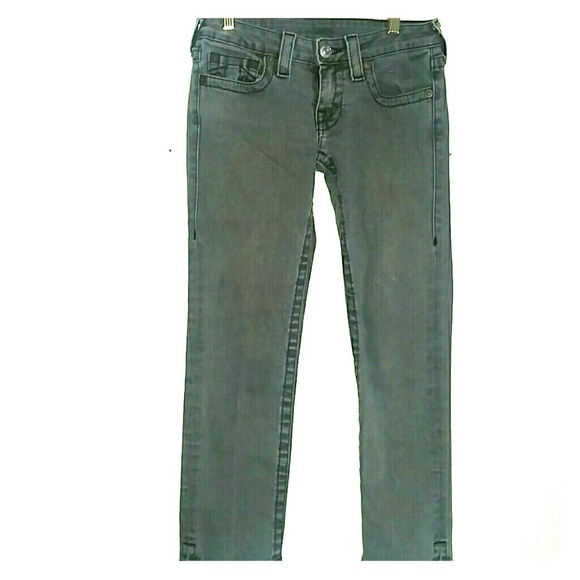 True Religion Denim - TRUE RELIGION Kate Capri Grey jeans